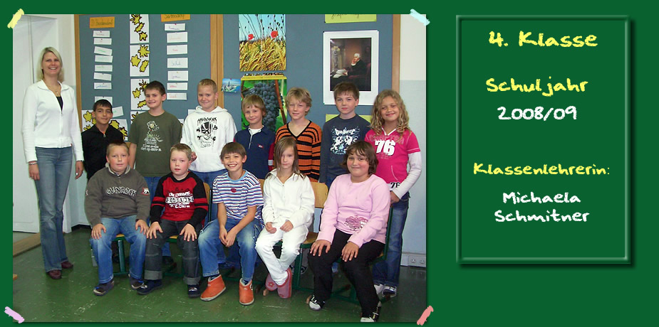 4. Klasse Schuljahr 2008/09