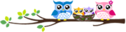 Deko Element Eulen Volksschule Links